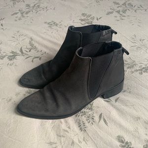 Free People Black Leather Boots Size 38